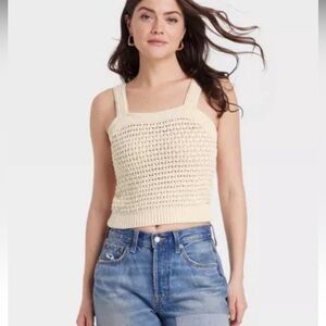 Universal Thread Women's Openwork‎ Sweater Tank